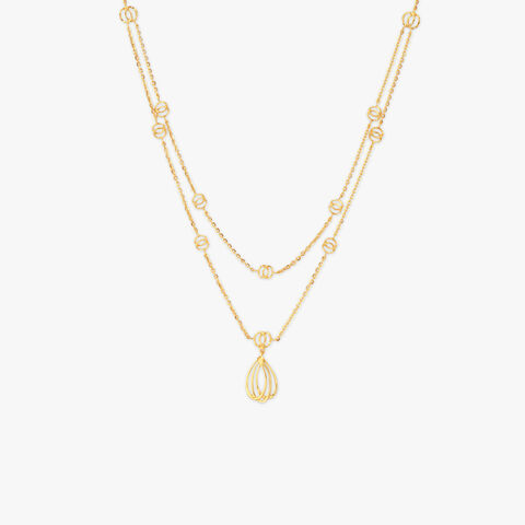 Droplet Muse Gold Necklace
