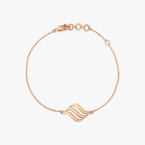 Triple Wave Gold Bracelet