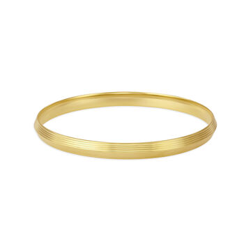 Bold Plain Gold Kada for Men