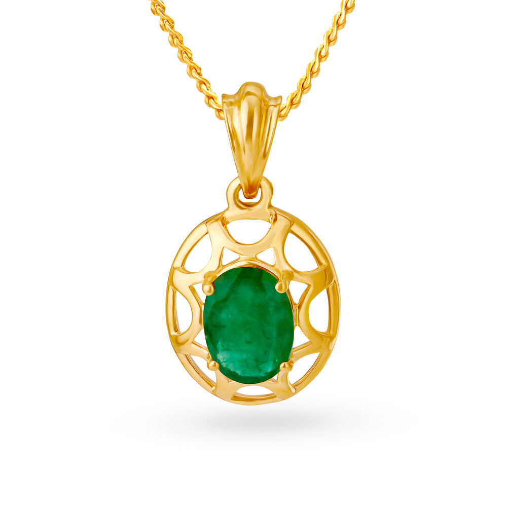 Emerald online locket pendant