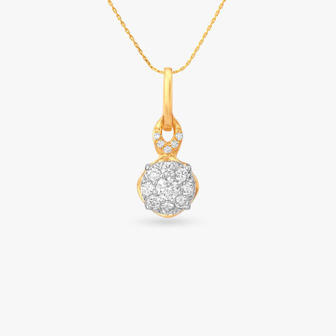 Radiant Halo Diamond Pendant