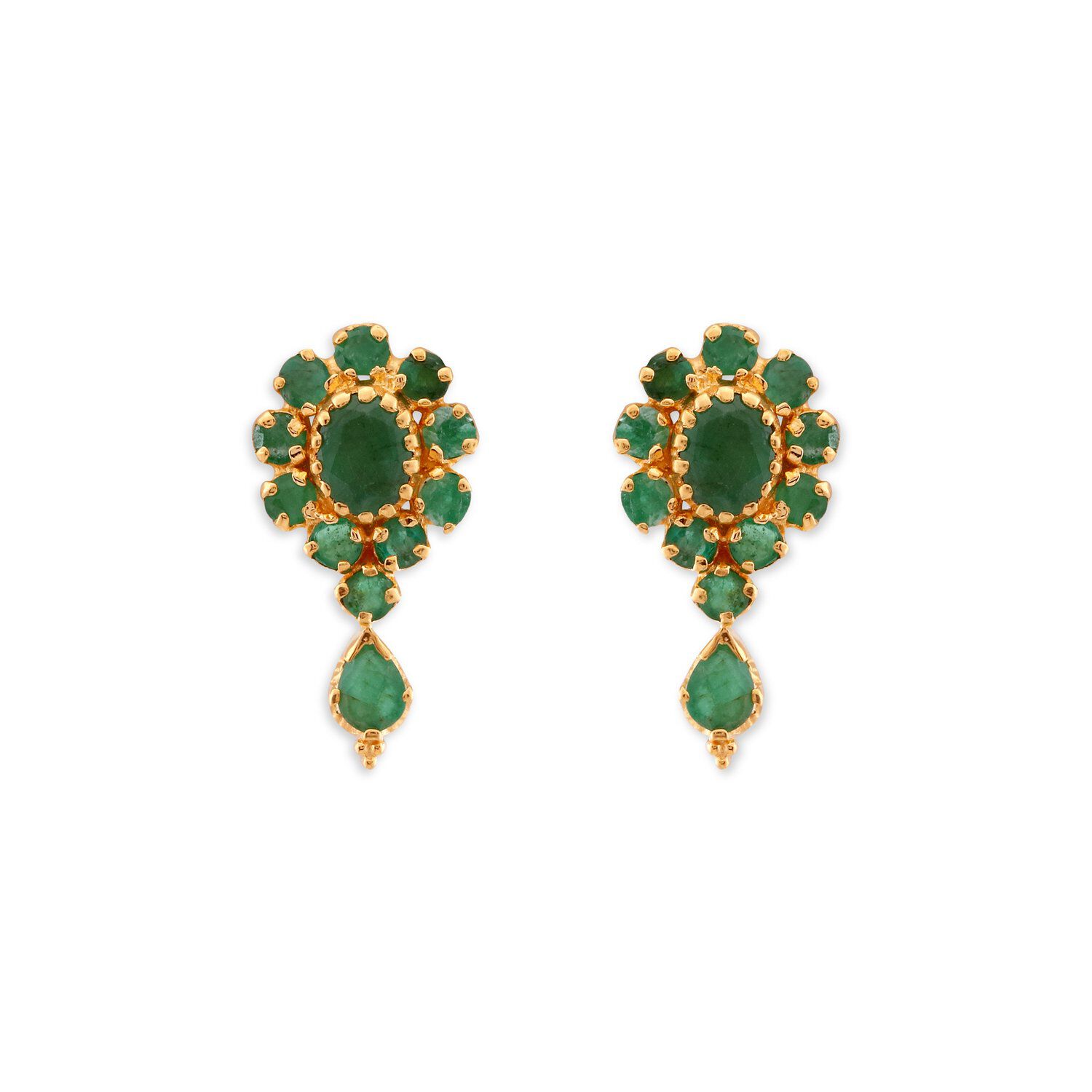 Tanishq emerald earrings deals