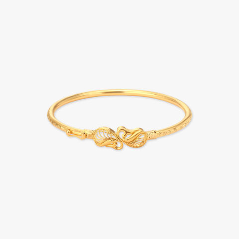 Sonajhuri Swirl Loha Gold Bangle