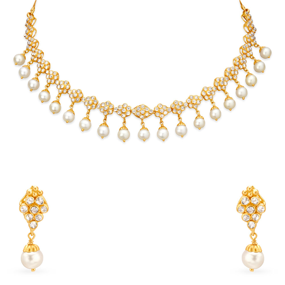 Gold necklace online tanishq hotsell