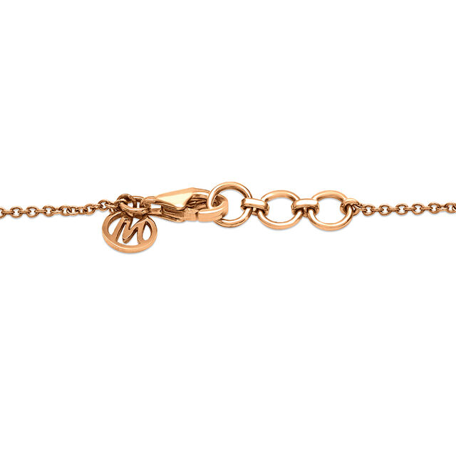 14 KT Rose Gold Star Of David Diamond Bracelet,,hi-res image number null