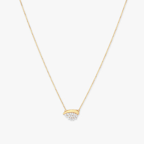 Sparkling Arc Diamond Necklace Set