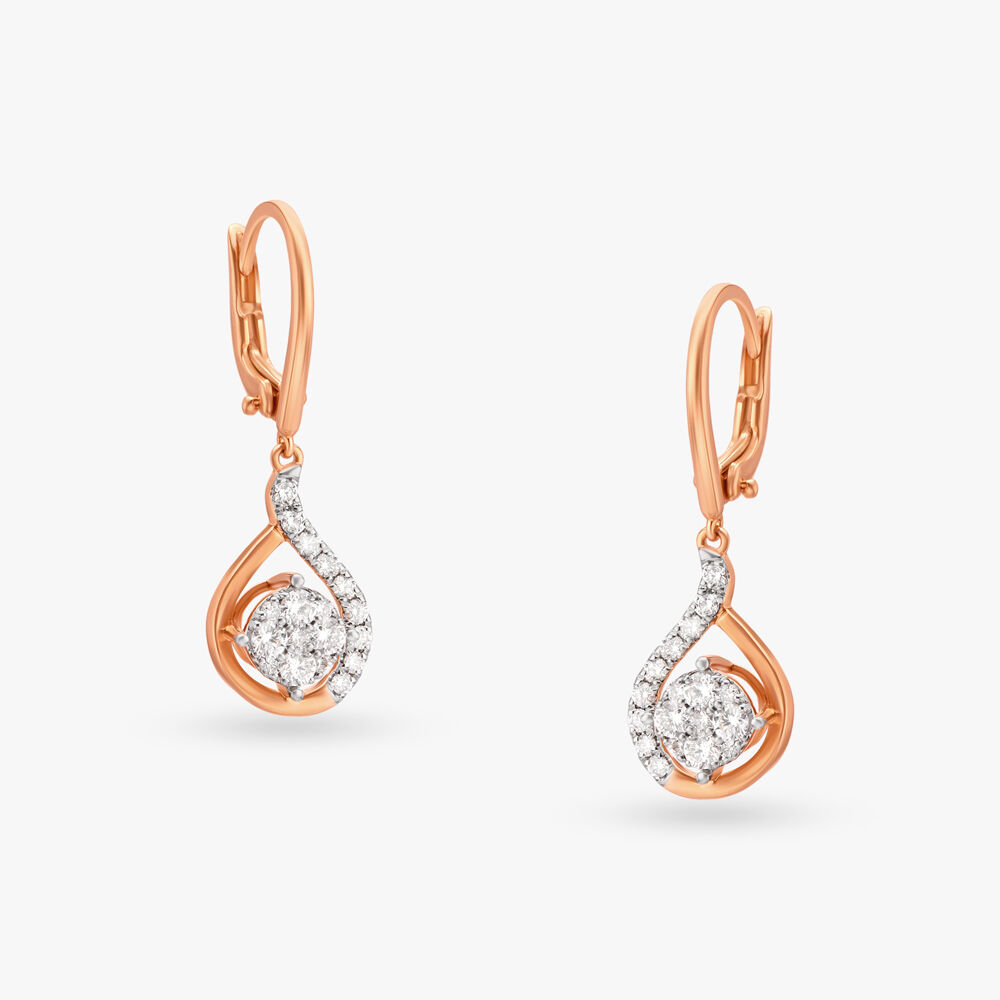 Diamond danglers by tanishq store