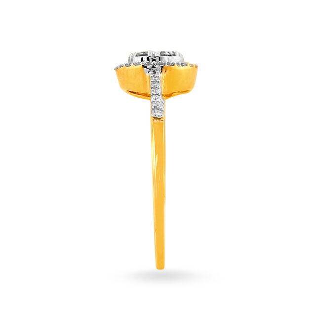 Ethereal 18 Karat Gold And Diamond Finger Ring,,hi-res image number null