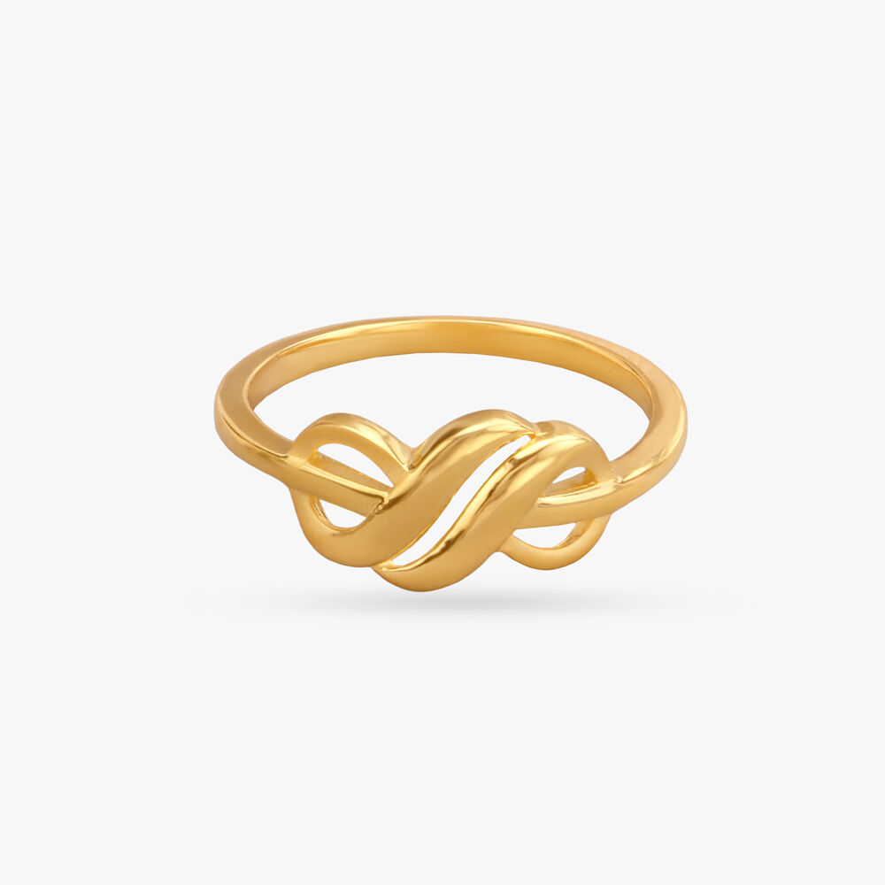 Infinity Knot Gold Finger Ring