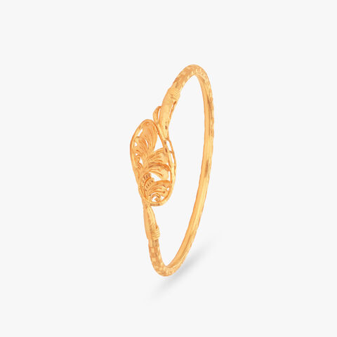 Jamdani Tale Loha Gold Bangle