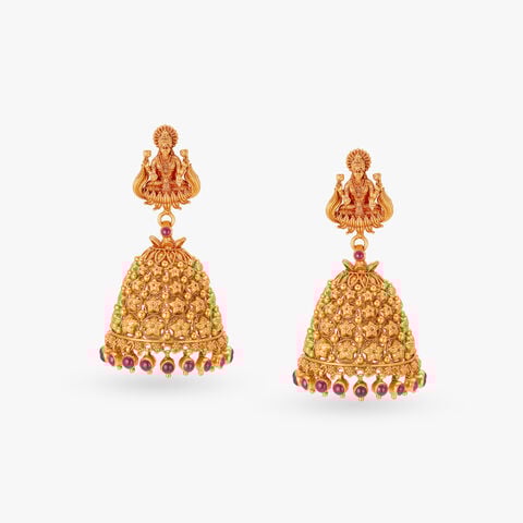 Timeless Nakashi Gold Jhumka