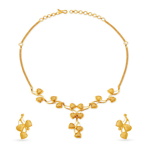 Romantic Gold Necklace Set