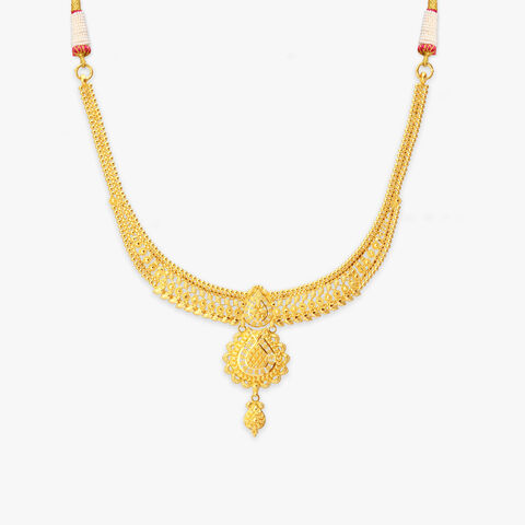Crest Sparkle Gold Necklace