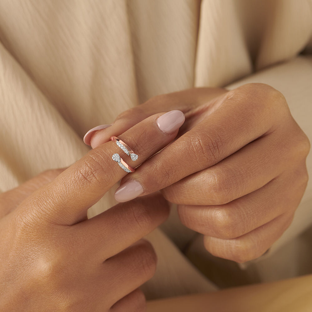 Chic Wrap Around Diamond Ring
