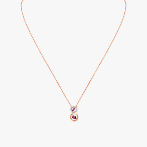 Eternal Ringlets! Diamond Pendant with Chain