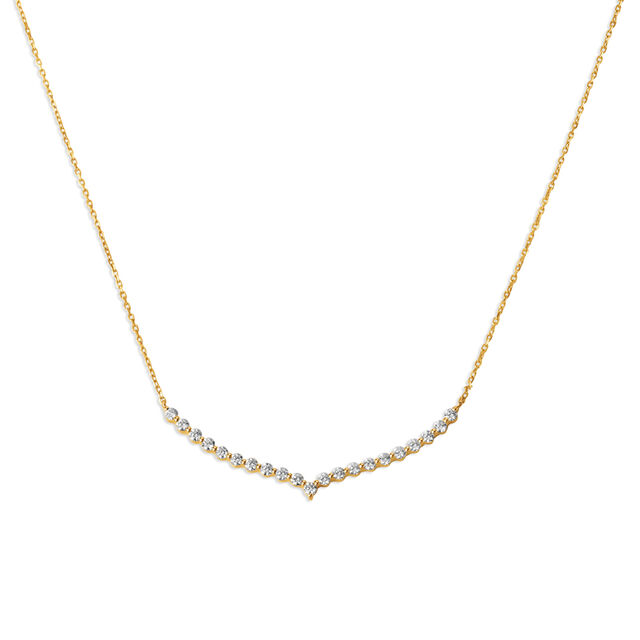 Ella Diamond Pendant with Chain in Rose Gold,,hi-res image number null