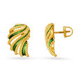 Exquisite Fancy Mango-Shaped Gold Stud Earrings,,hi-res image number null