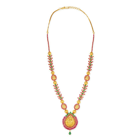 Magnificent Divine Ruby and Emerald Gold Haram