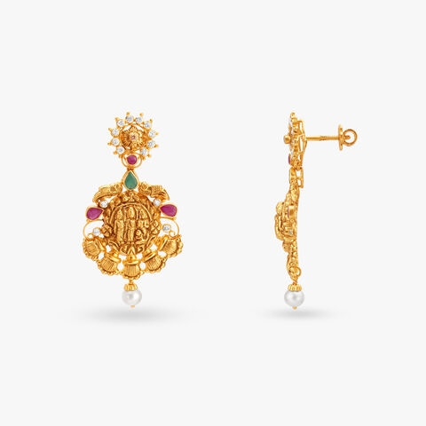 Divine Gold Drop Earrings
