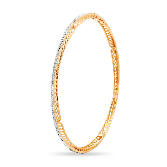 14 KT Yellow Gold Dainty Stunning Bangle,,hi-res image number null