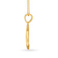 Calligraphy S Letter Gold Pendant,,hi-res image number null