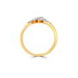 18kt Yellow Gold & Diamond Encrusted Finger Ring,,hi-res image number null