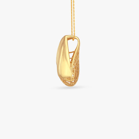 Gleam Arc Gold Pendant