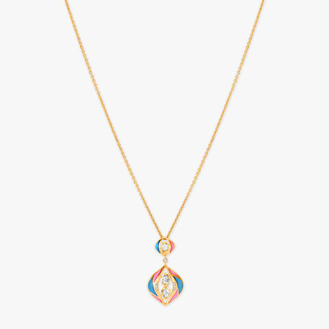 Vibrant Vibes Pendant with Chain and Earrings Set