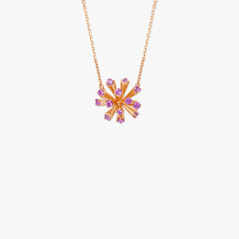 Chromatic Spark Gold Pendant with Chain