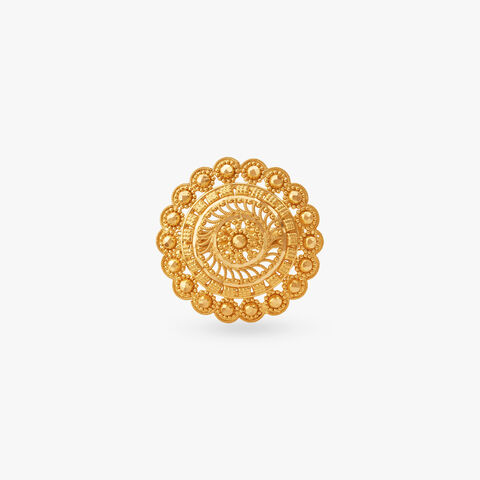Floral Crown Gold Ring