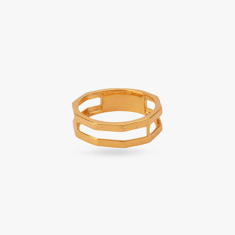 Bold Stride Gold Ring