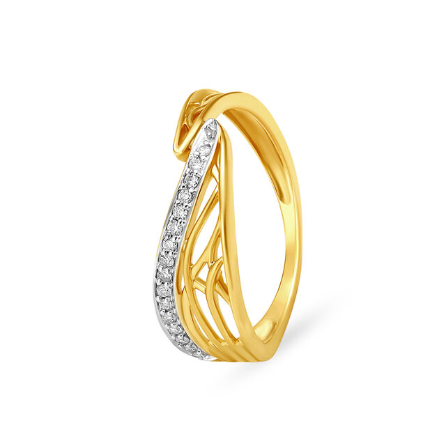 14KT Yellow Gold Finger Ring,,hi-res image number null