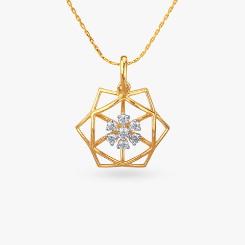 Petal Prism Diamond Pendant