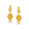 Enchanting Yellow Gold Floral Necklace and Earrings Set,,hi-res image number null