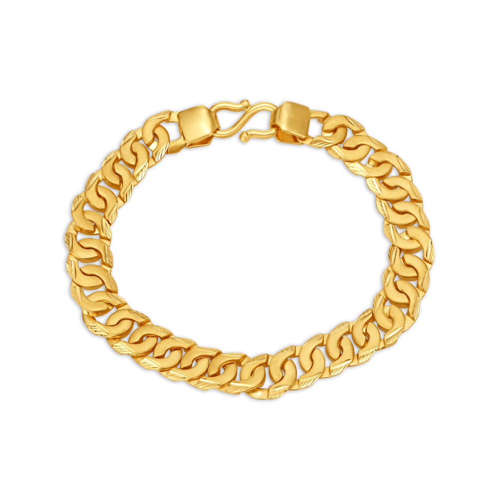 Oval link hot sale gold bracelet
