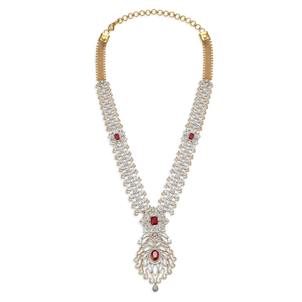 Chettinad diamond store necklace with price
