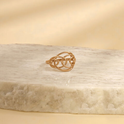 Rippling Harmony Gold Ring