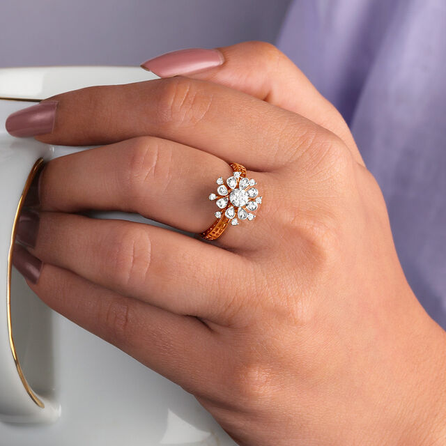 Mesmerising Flower Diamond Ring