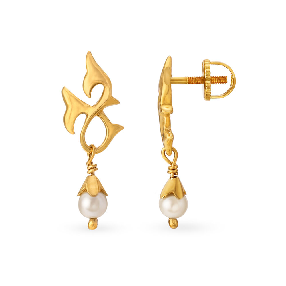 Pearl drop earrings clearance tanishq