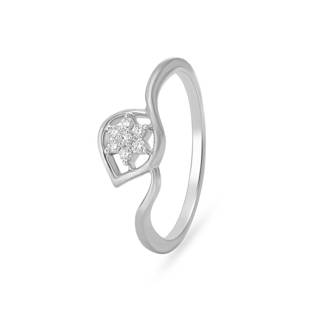 Hypnotic White Platinum Finger Ring,,hi-res image number null