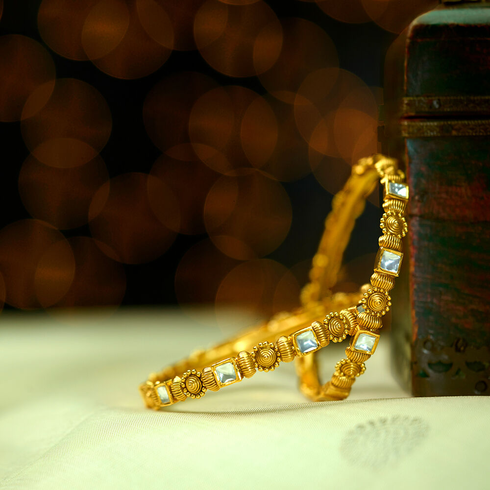Kundan gold bangles design outlet