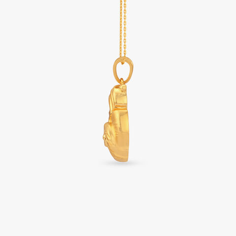 Divine Ganesha Gold Pendant