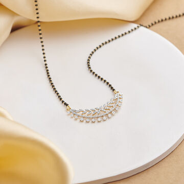Captivating Nature Inspired Diamond Mangalsutra
