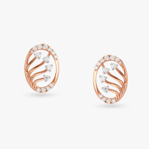Symphony Diamond Stud Earrings