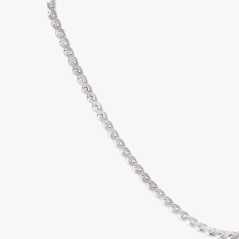 Twist Flex Silver Chain for Men