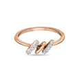 14 KT Rose Gold Stylish Ring,,hi-res image number null