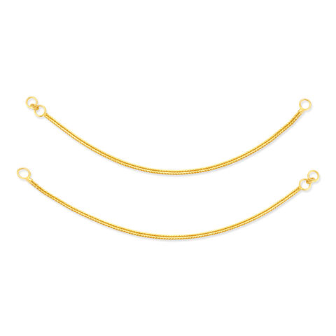 Slender 22 Karat Yellow Gold Chain Mattal
