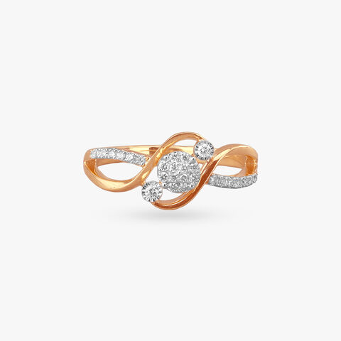 Infinity Swirl Diamond Ring