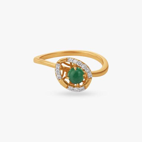 Modern Halo Diamond Ring alternate view 1