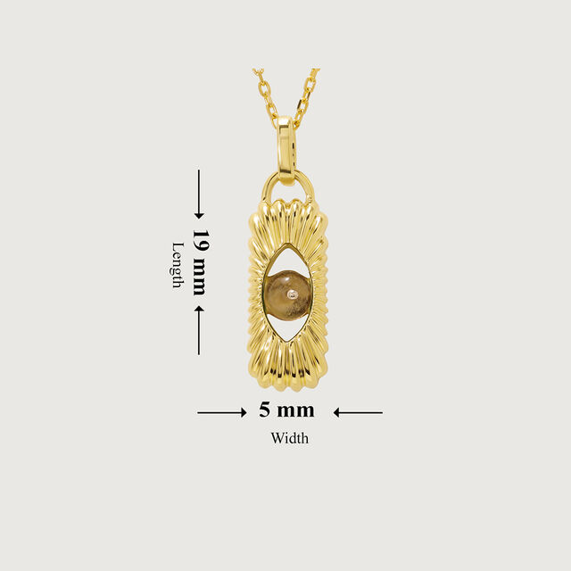 Whimsical Wonder 18KT Chain Lemon Topaz  Pendant with chain,,hi-res image number null